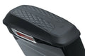 Mustang 08-21 Harley FL Touring Saddlebag Lid Covers Diamond Stitch - Black