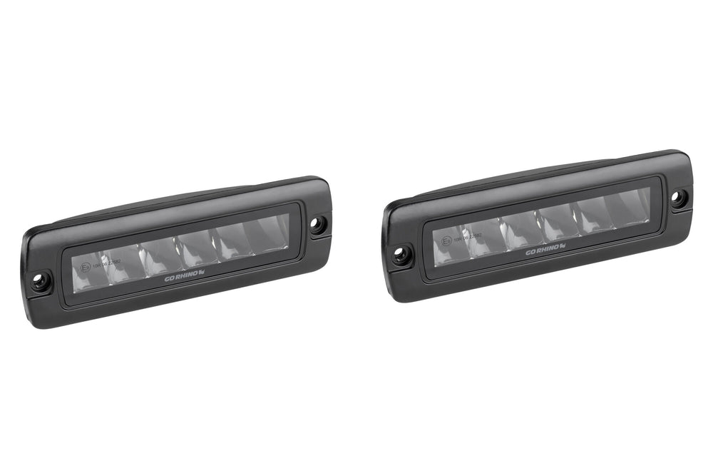 UNIVERSAL BLACKOUT SERIES LIGHTS PAIR OF SIXLINE LED SPOT LIGHT KIT FLUSH MOUNT