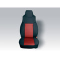 SEAT COVER KIT FRONT NEOPRENE RED; 9702 JEEP WRANGLER TJ