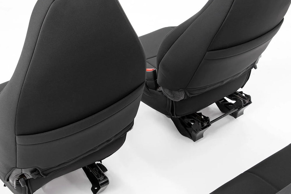 ~(11.8 lbs. 27X20X8)~ Jeep Neoprene Seat Cover Set Black [97-02 Wrangler TJ]