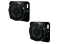 ~(1 lbs. 10X6X5)~ Jeep 07-18 JK Wrangler Round Front Fender Lenses with White Hexagon-Shaped OLED Design Located on Front Side Fender - Sm