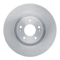 R1 17-20 Kia Cadenza Front Left Drilled & Slotted Silver Brake Rotor