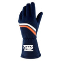 OMP DIJON GLOVES FIA 8856-2018 my2025 NAVY BLUE / FLUO ORANGE SZ S