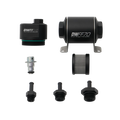 DeatschWerks DWFFR-X 70mm Billet Fuel Filter Regulator - 10 Micron with 5/16in Fittings
