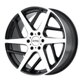 TWO FACE 22x9 6x135.00 SATIN BLACK W MACHINED FACE (35 mm)
