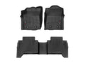 WeatherTech 2018+ Toyota Tacoma Front and Rear FloorLiner - Black (Manual Trans - Double/Access Cab)