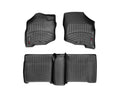 WeatherTech 07-08 Honda Fit Front and Rear Floorliners - Black
