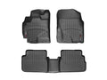 WeatherTech 09-10 Pontiac Vibe Front and Rear Floorliners - Black