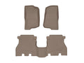 WeatherTech 2018+ Jeep Wrangler Unlimited Front & Rear FloorLiners - Tan