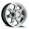 Aluminum Wheels 16x6 Element Trailer 870 Machined Face Black 0 Offset 6 on 139.7 Bolt Pattern 107.95 Bore Raceline
