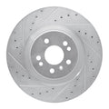 DFC 06-12 Mercedes-Benz R350 Front Left Drilled & Slotted Silver Brake Rotor