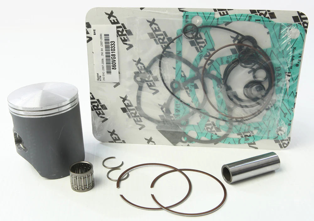 Vertex Pistons 06-18/24 250 EXC/22-24 MC 250/14-24 TC 250 Cast Replica Piston Kit