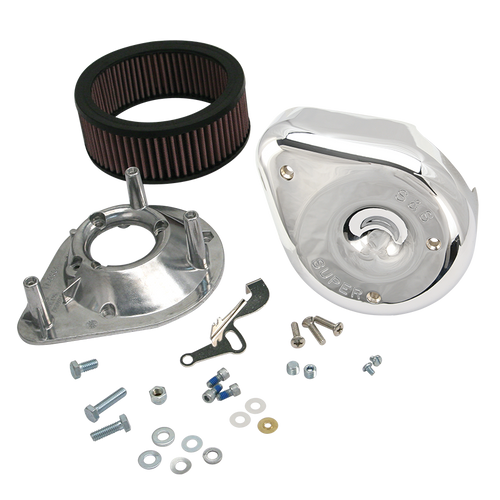 S&S Cycle 66-84 BT w/ 5 Gal Tanks Notched Teardrop Air Cleaner Cover For Super E/G Carbs