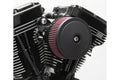 S&S Cycle Domed Bobber Air Cleaner Cover w/ Machined Highlights - Black