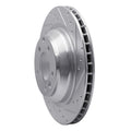 DFC 05-18 Porsche Cayenne Rear Right Drilled & Slotted Silver Brake Rotor