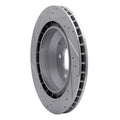 DFC 05-18 Porsche Cayenne Rear Right Drilled & Slotted Silver Brake Rotor