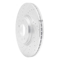DFC 06-07 Mazda 6 Front Left Drilled & Slotted Silver Brake Rotor