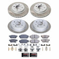 Power Stop 90-93 Acura Integra Front and Rear Semi-Coated Rotor Kit