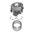 ENGINE PISTON WITH RINGS
