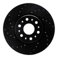 R1 17-22 Buick Acadia Front Left Slotted Black Brake Rotor