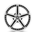 MR107 17X7.5 5X4.5 G-BLK MACH 45MM