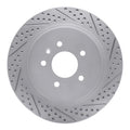R1 05-11 Cadillac Cts Rear Right Drilled & Slotted Geo-Carbon Rotor