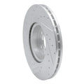R1 01-03 Volkswagen EuroVan Front Right Drilled & Slotted Silver Brake Rotor
