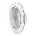 R1 Concepts Brake Rotor Drilled and Slotted Silver Fits Dodge Durango