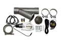 Granatelli 2.25in Aluminized Mild Steel Electronic Exhaust Cutout w/Slip Fit & Band Clamps