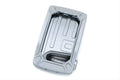 Kuryakyn Nova Curved Vertical Mount Side License Plate Holder Chrome