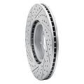 DFC 07-20 Acura RLX Front Right Drilled & Slotted Geoperformance Rotor