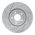 DFC 07-20 Acura RLX Front Right Drilled & Slotted Geoperformance Rotor