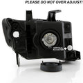Xtune Honda Ridgeline 06-13 Crystal Headlights Black HD-JH-HRID06-AM-BK
