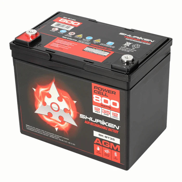 800W 35AMP HOURS COMPACT SIZE AGM 12V BATTERY