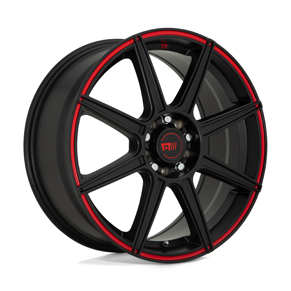MR142 16X7 5X100/105 S-BLK RED 40MM