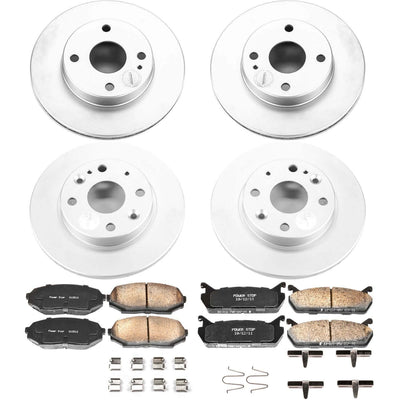Power Stop 90-93 Mazda Miata Front & Rear Z17 Evolution Geomet Coated Brake Kit