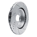 DFC 19-25 Acura RDX Front Left Drilled & Slotted Silver Brake Rotor