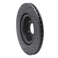 R1 07-10 Chevrolet HHR Front Right Drilled & Slotted Black Brake Rotor