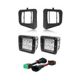 Cali Raised 14-21 Toyota Tundra Led Fog Light Pod Replacements Brackets Kit For - 3X2 18W Amber Pod