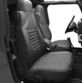 Seat Cover Set Front High-back Seat Charcoal Gray Jeep 97-02 Wrangler; Sold as pair; Fit factory seats