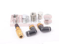 Air Lift 2.5 Gal Alum Air Tank - (4) 1/4in Face Ports & 1/4in Drain Port - 20in L X 6in D