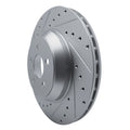 DFC 17-25 Tesla Model 3 Front Left Drilled & Slotted Silver Brake Rotor