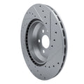 DFC 17-25 Tesla Model 3 Front Left Drilled & Slotted Silver Brake Rotor