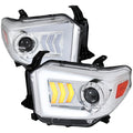 RETRO STYLE PROJECTOR HEADLIGHTS BLACK