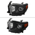 RETRO STYLE PROJECTOR HEADLIGHTS BLACK