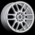 Aluminum Wheels 17x7.5 Mystique 141S Gloss Silver 40 Offset 5 on 110/5 on 115 Bolt Pattern 72.62 Bore Raceline