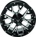 QuadBoss Wagon 14X7 - 5+2 - 4/110 - Black Machined