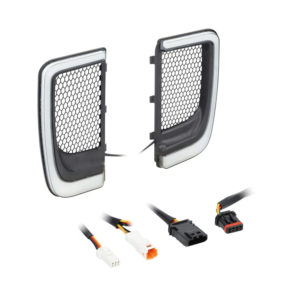 HARLEY DAVIDSON LOWER FAIRING VENTED GRILL HALO LIGHTS 2014