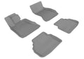 3D MAXpider 2009-2012 BMW 7 Series F01 Kagu 1st & 2nd Row Floormats - Gray