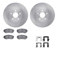 DFC 19-25 Toyota Corolla Front Rotors with 5000 Advanced Brake Pads w/Hardware